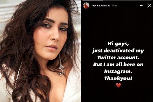 Raashi Khanna Quits From Social Media