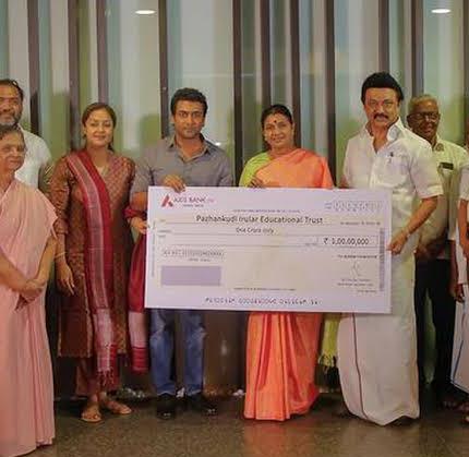 Suriya Donates 1 Crore For Tribals 