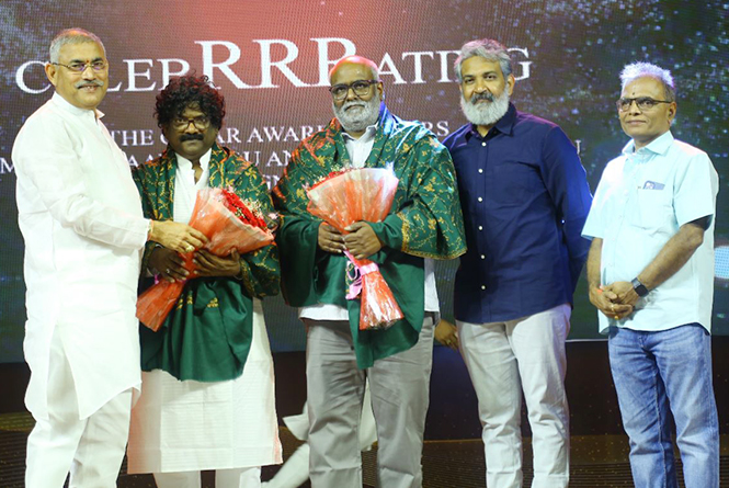 Telugu Film Fraternity Felicitated Oscar RRR Winners