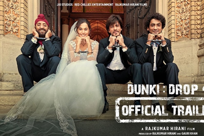 SRK Returns with Dunki: Trailer Drop Elicits a Roller-Coaster of Emotions.