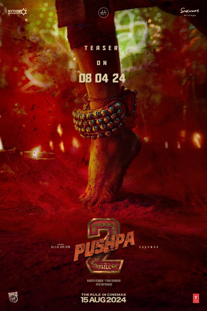 Pushpa 2 Teaser Date Announcement Poster